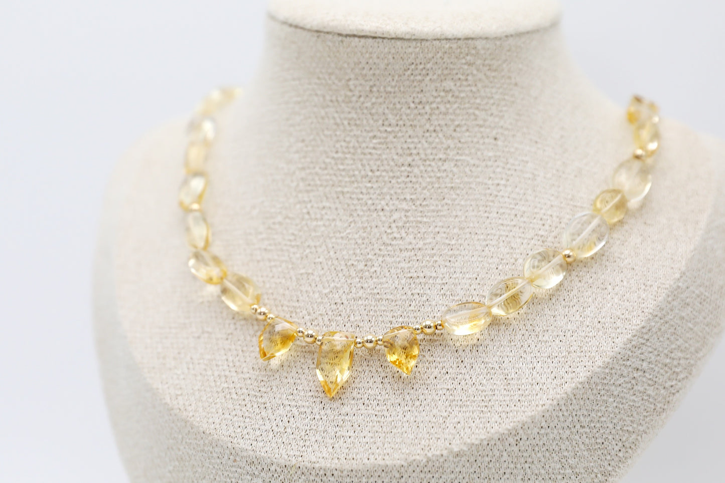 Citrine and Gold Filled Necklace