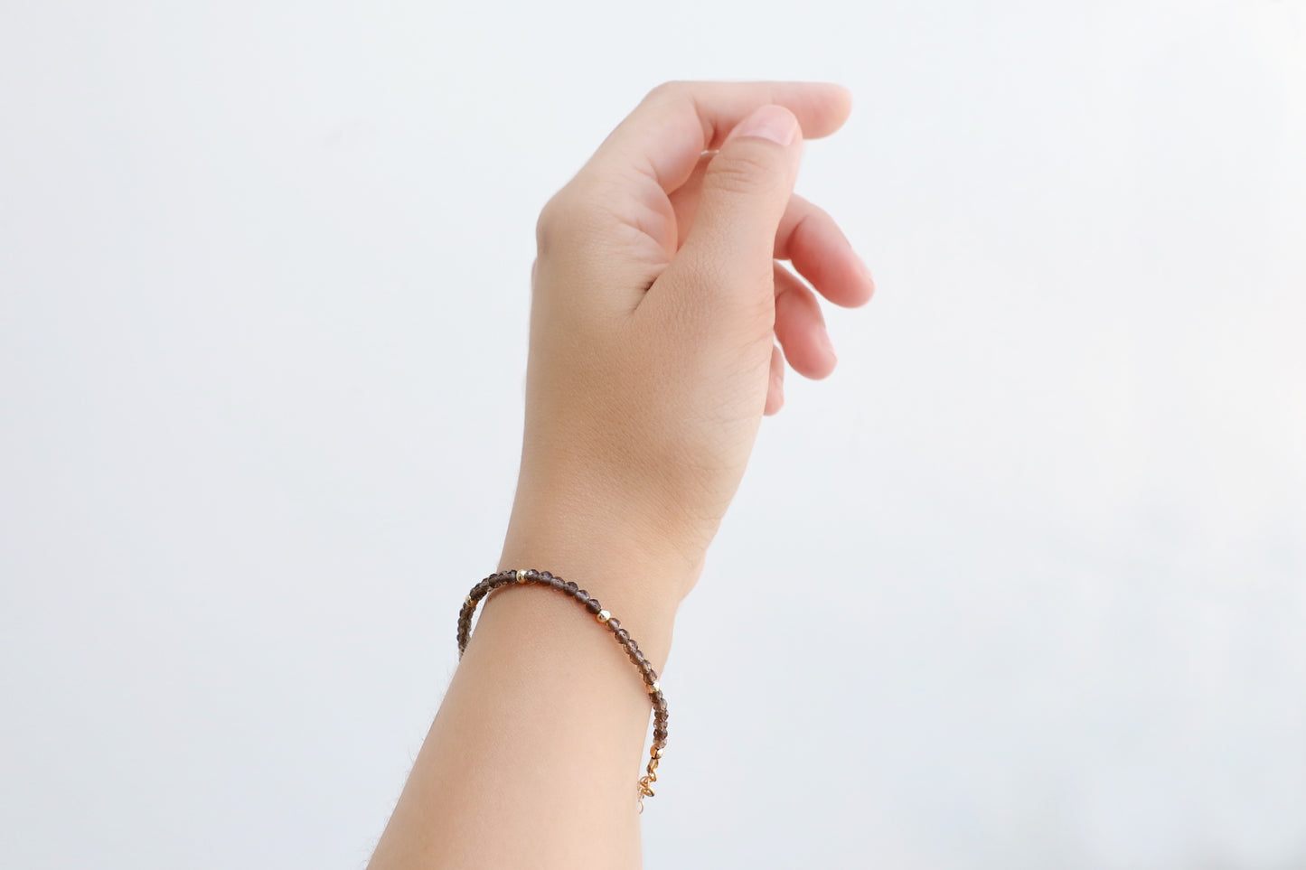 Dainty Smoky Quartz in Gold Filled