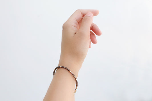 Dainty Smoky Quartz in Gold Filled