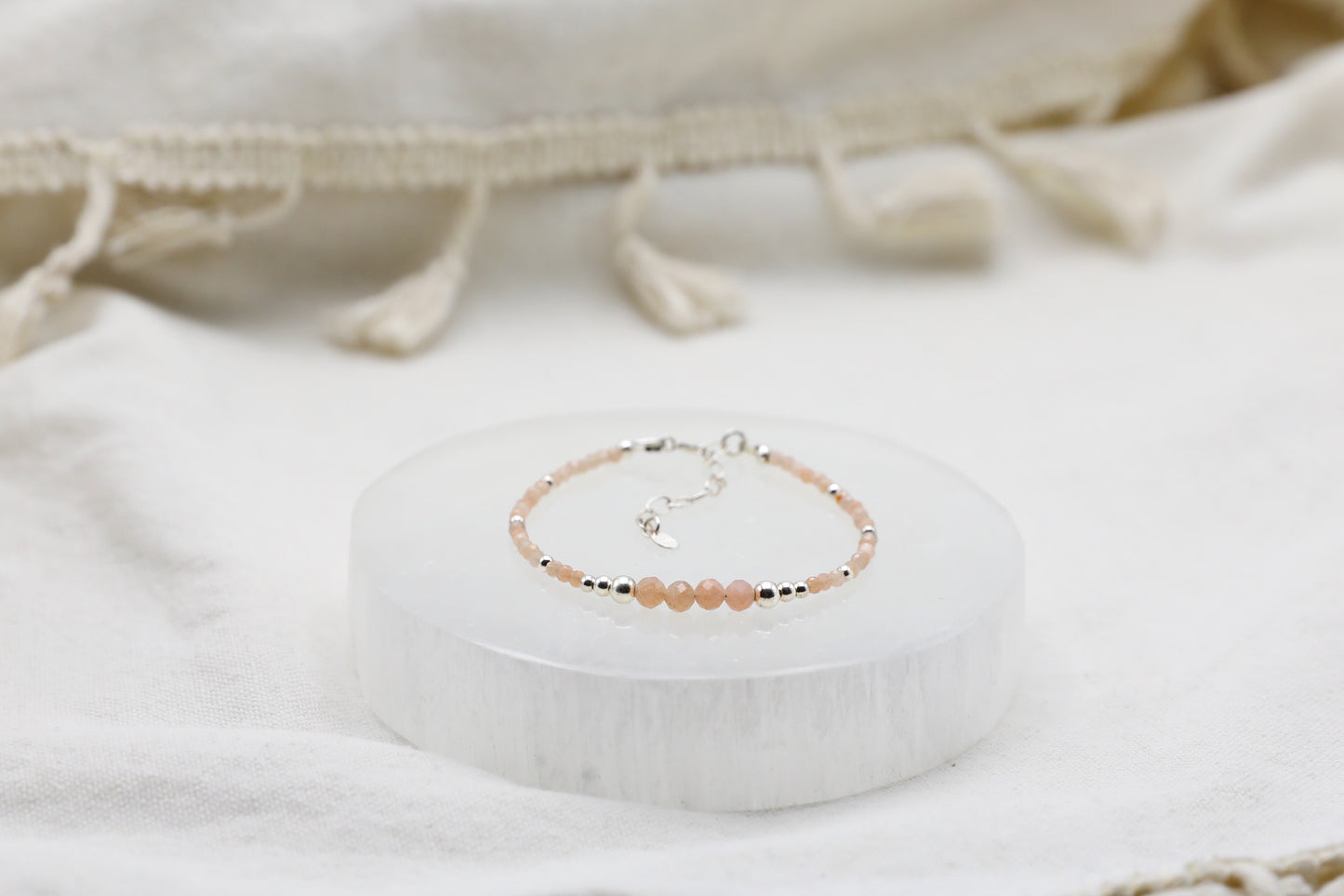 Sunstone Bracelet in Sterling Silver