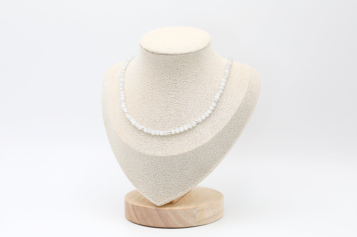 Selenite and Sterling Silver Necklace