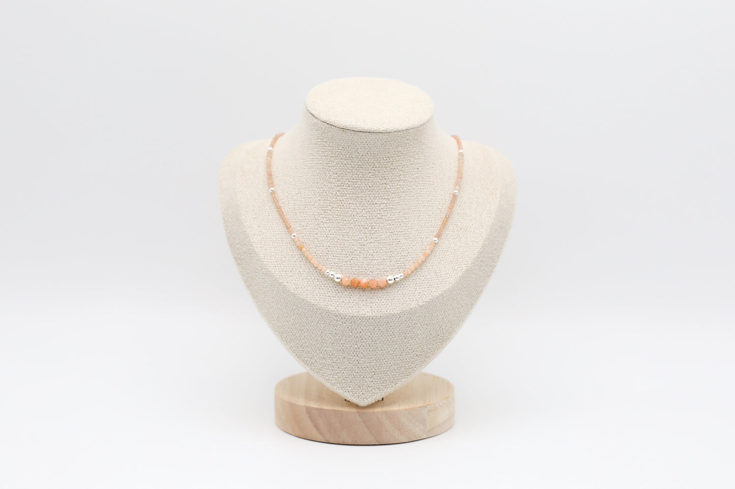 Sunstone and Sterling Silver Necklace