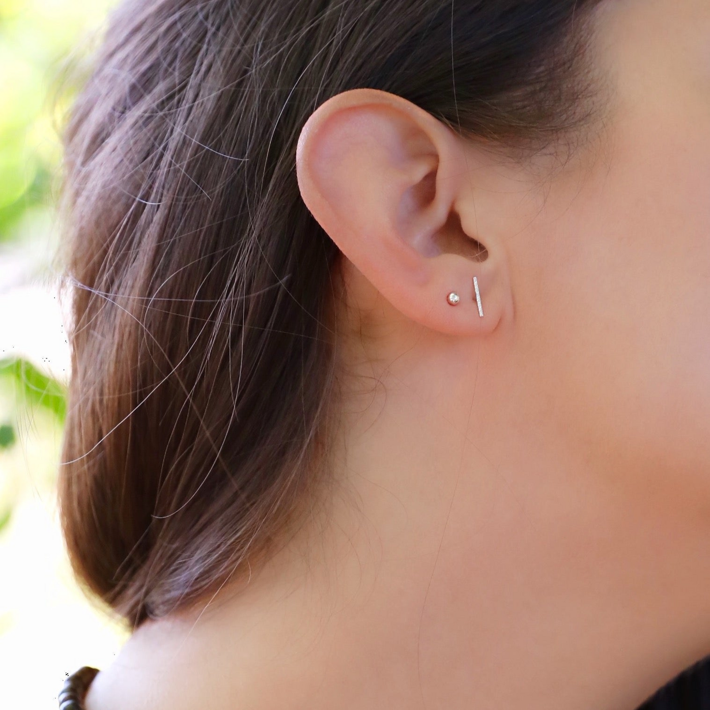 The Bark Studs - Sterling Silver