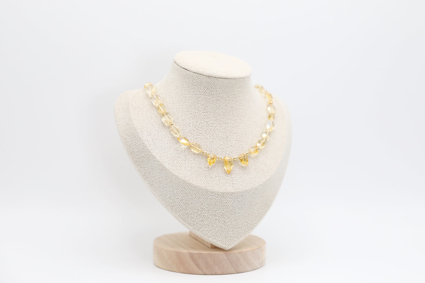 Citrine and Gold Filled Necklace