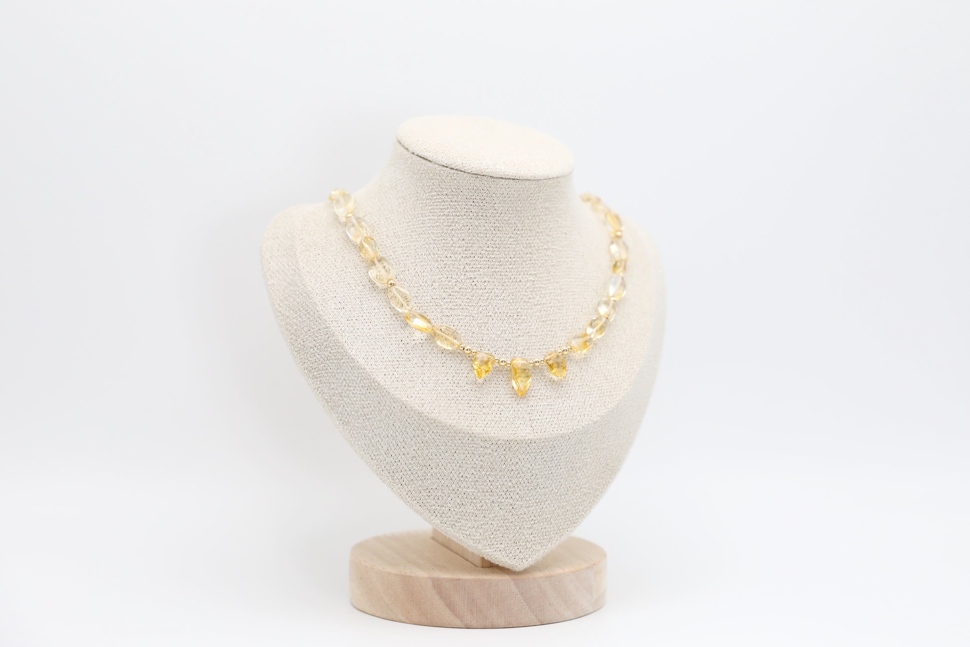 Citrine and Gold Filled Necklace
