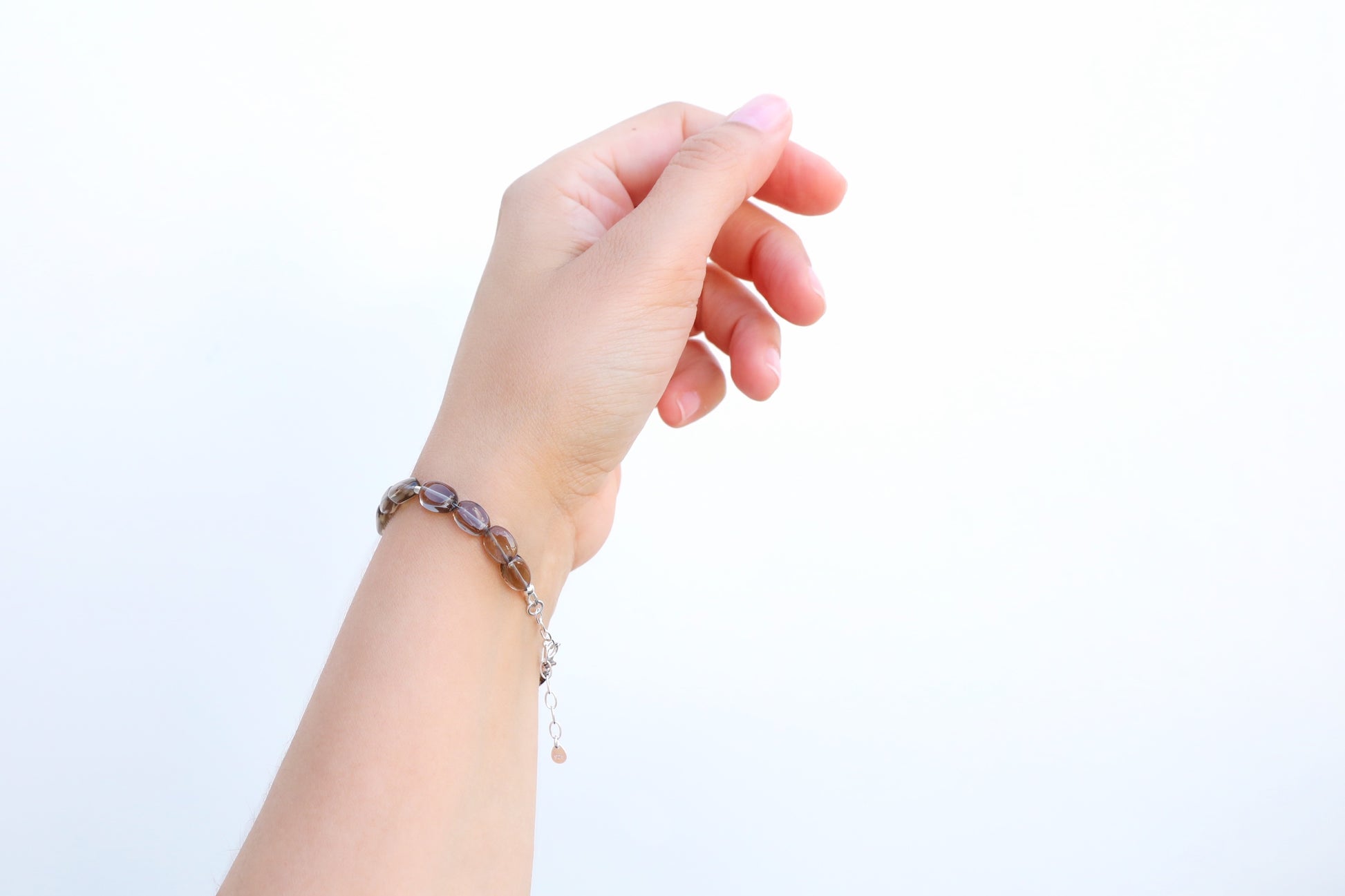 Smoky Quartz bracelet with Sterling Silver details.
