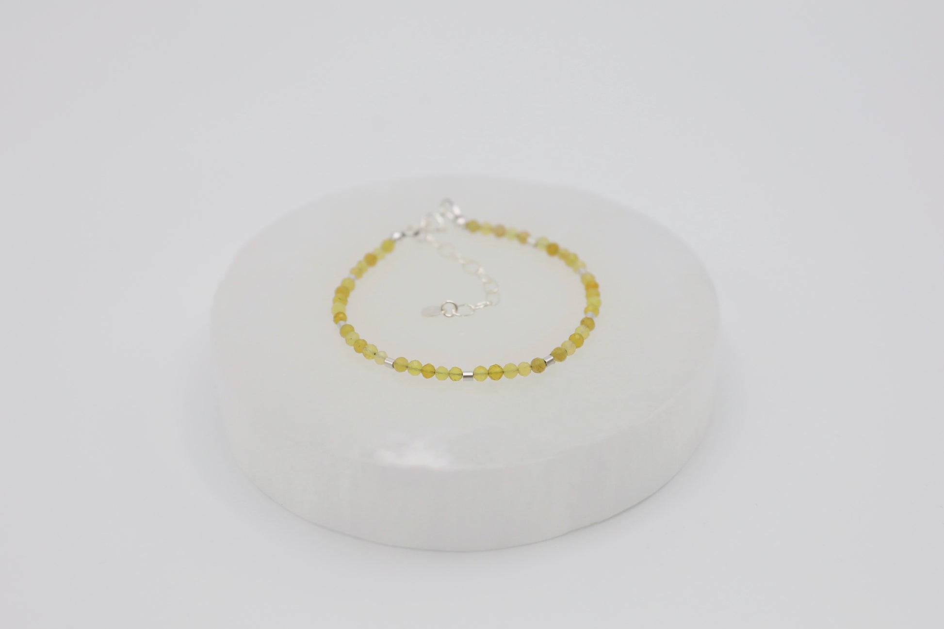 Yellow Opal Bracelet in Sterling Silver