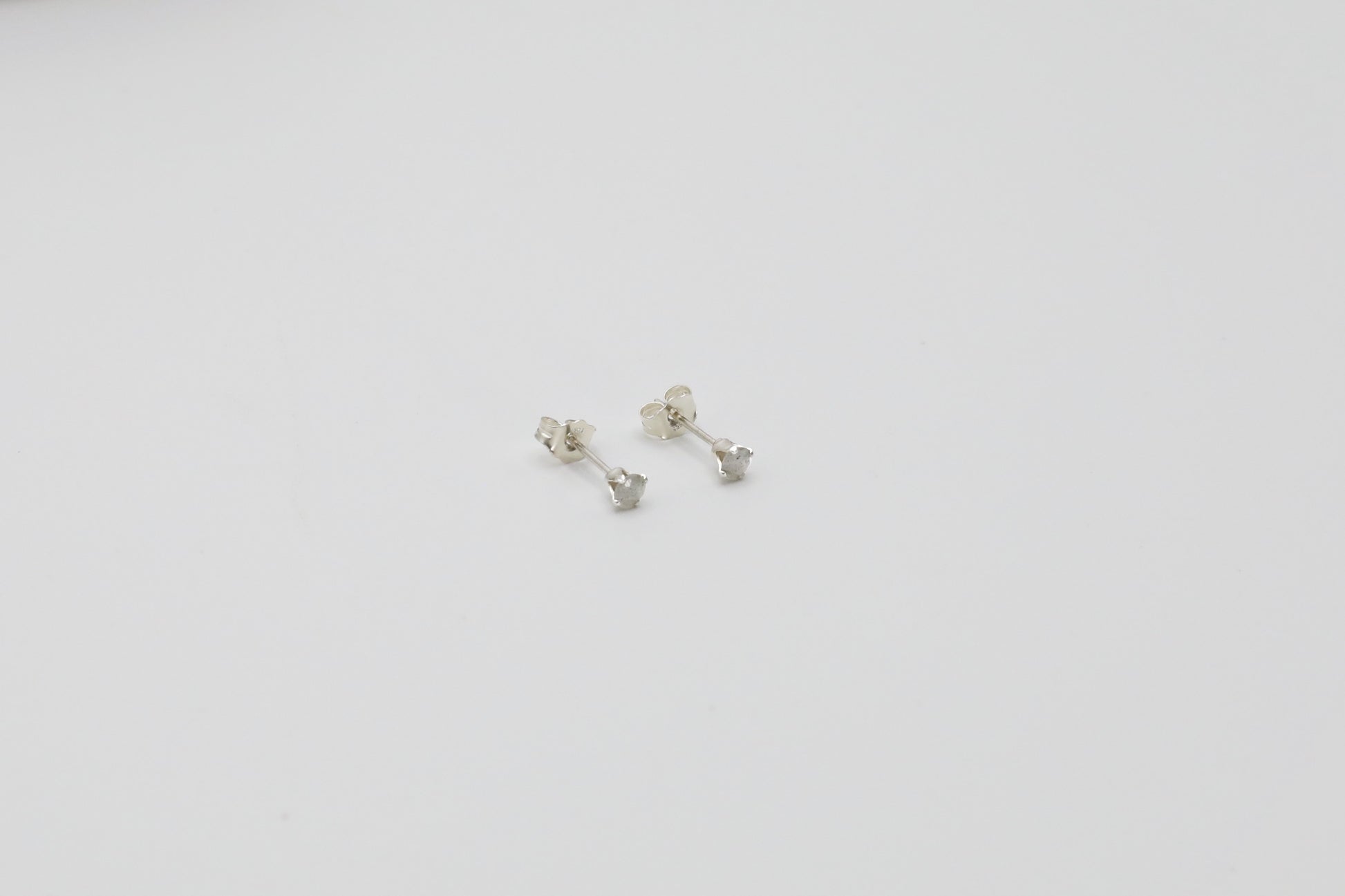 Labradorite Sterling Silver Studs 3mm