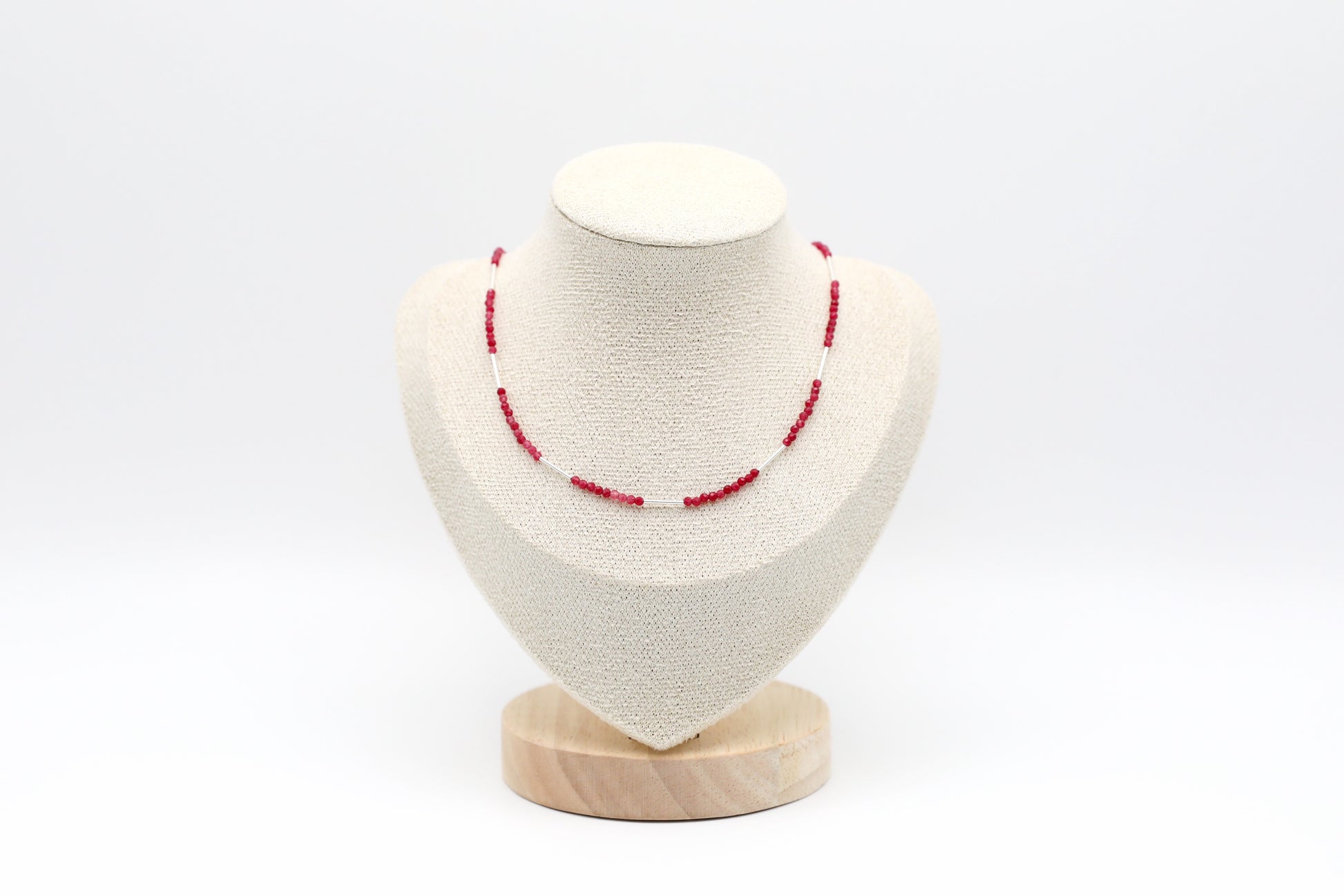 Ruby and Sterling Silver Necklace