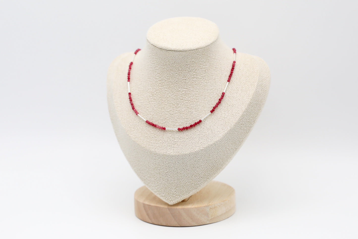 Ruby and Sterling Silver Necklace
