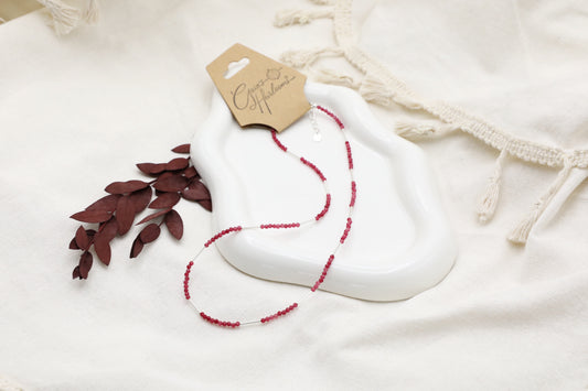 Ruby and Sterling Silver Necklace