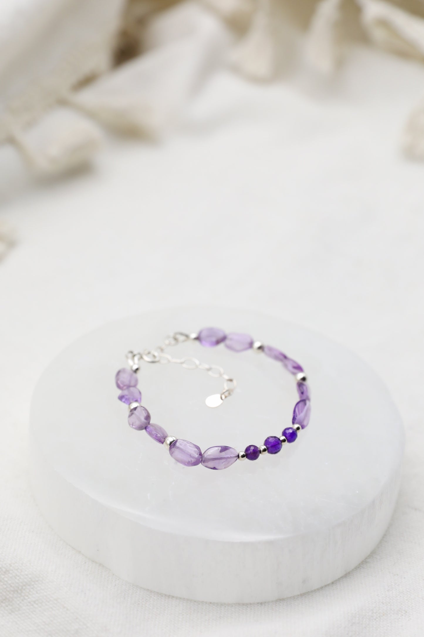 Amethyst Bracelet in Sterling Silver