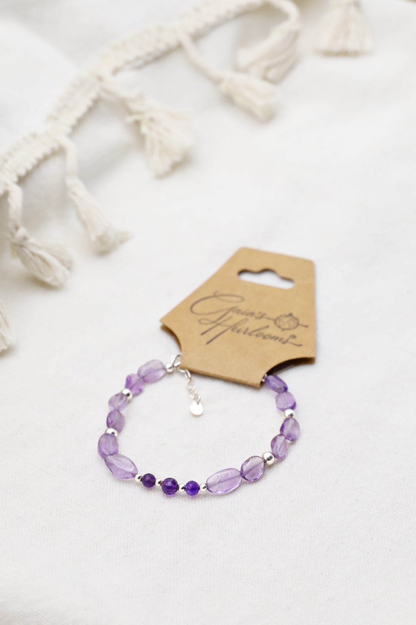 Amethyst Bracelet in Sterling Silver