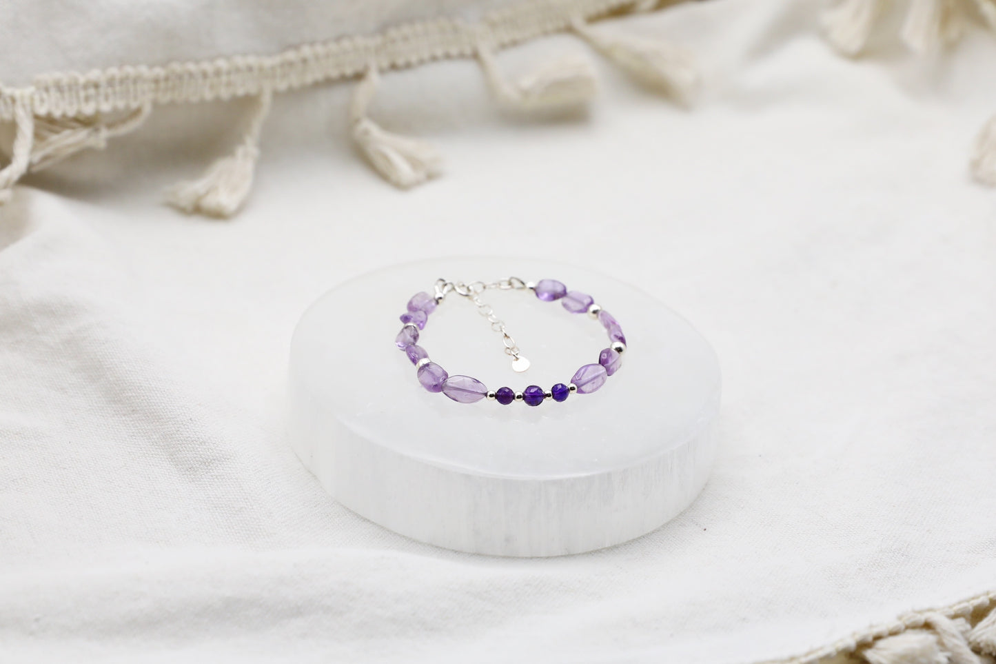 Amethyst Bracelet in Sterling Silver