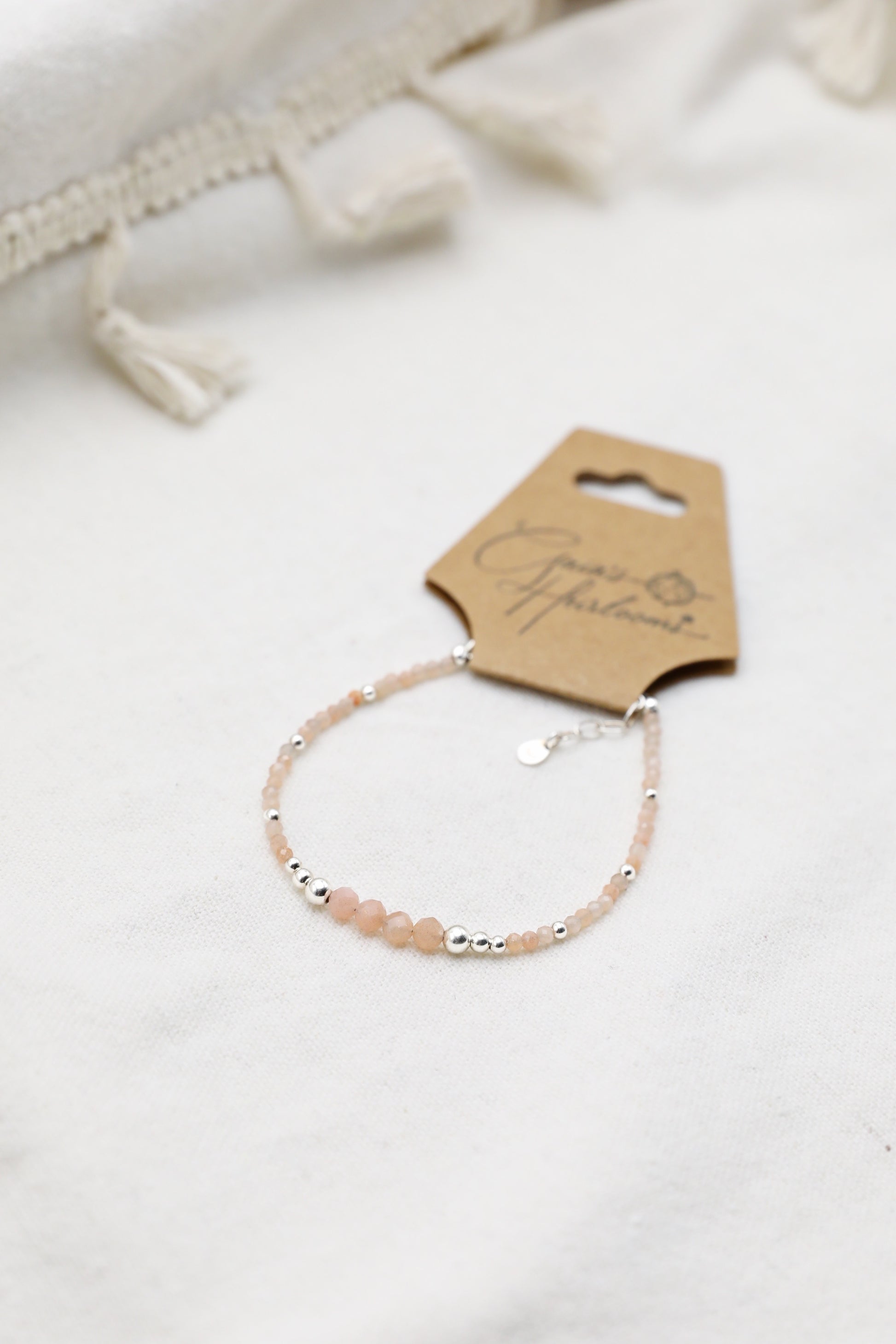 Sunstone Bracelet in Sterling Silver