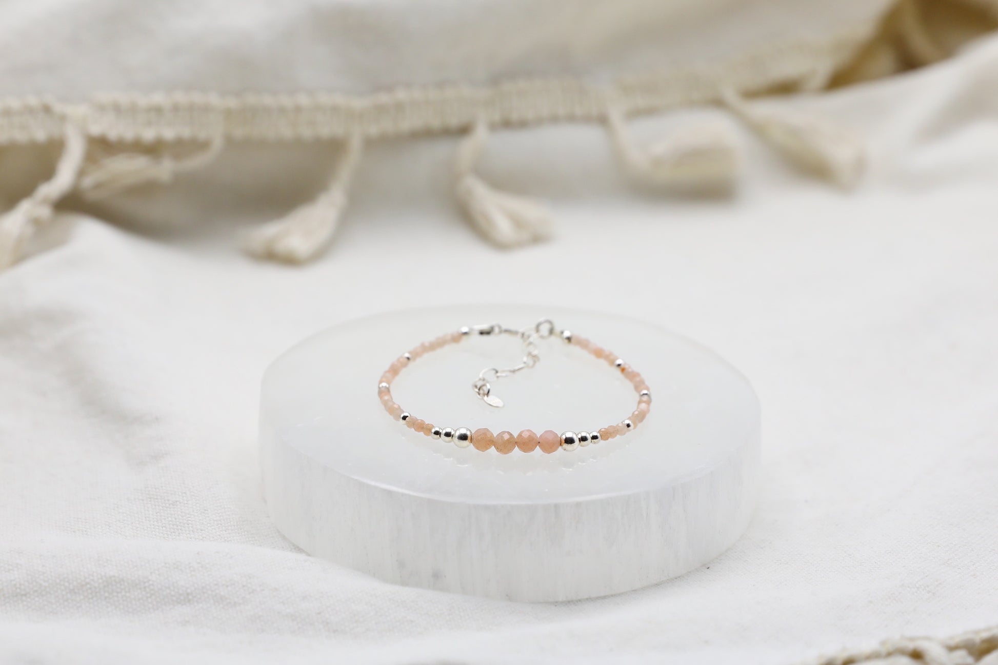 Sunstone Bracelet in Sterling Silver