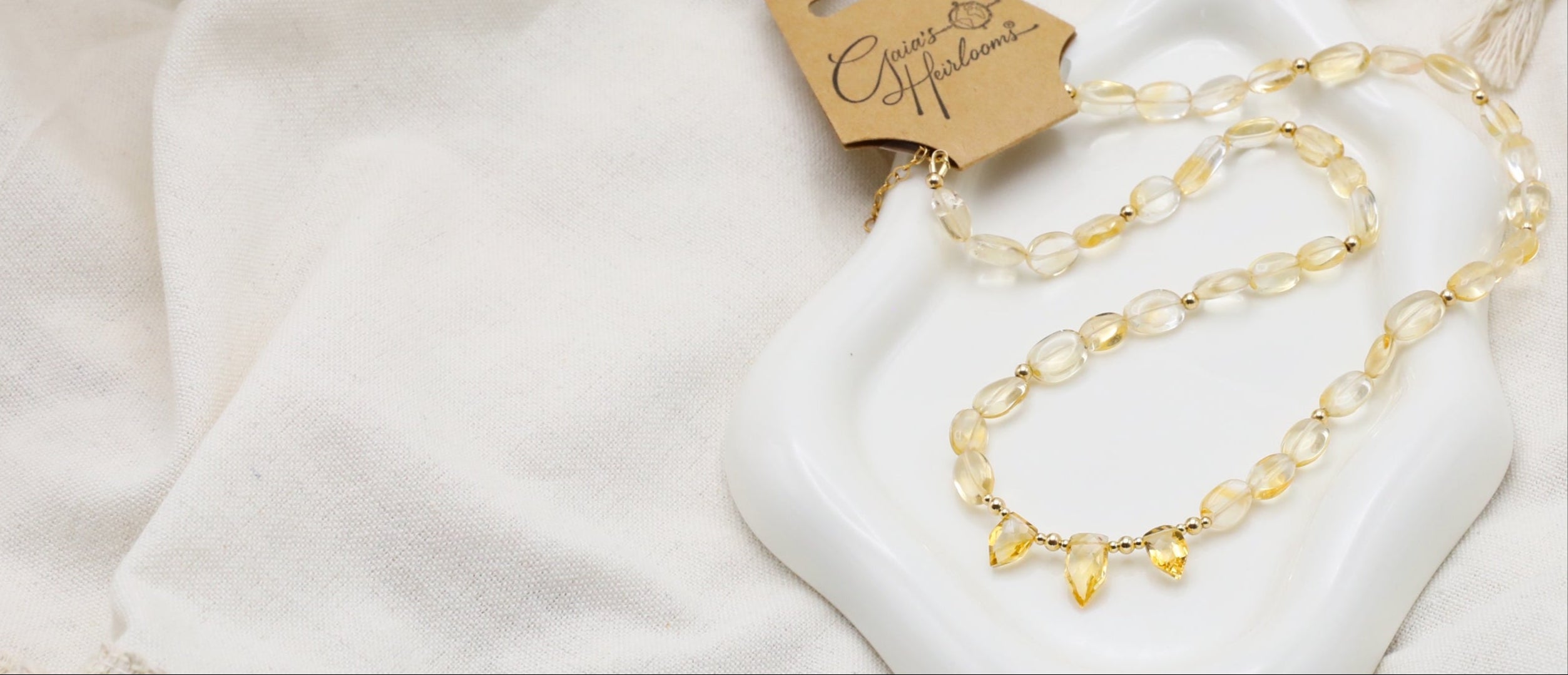 Citrine necklace by Gaia's Heirlooms