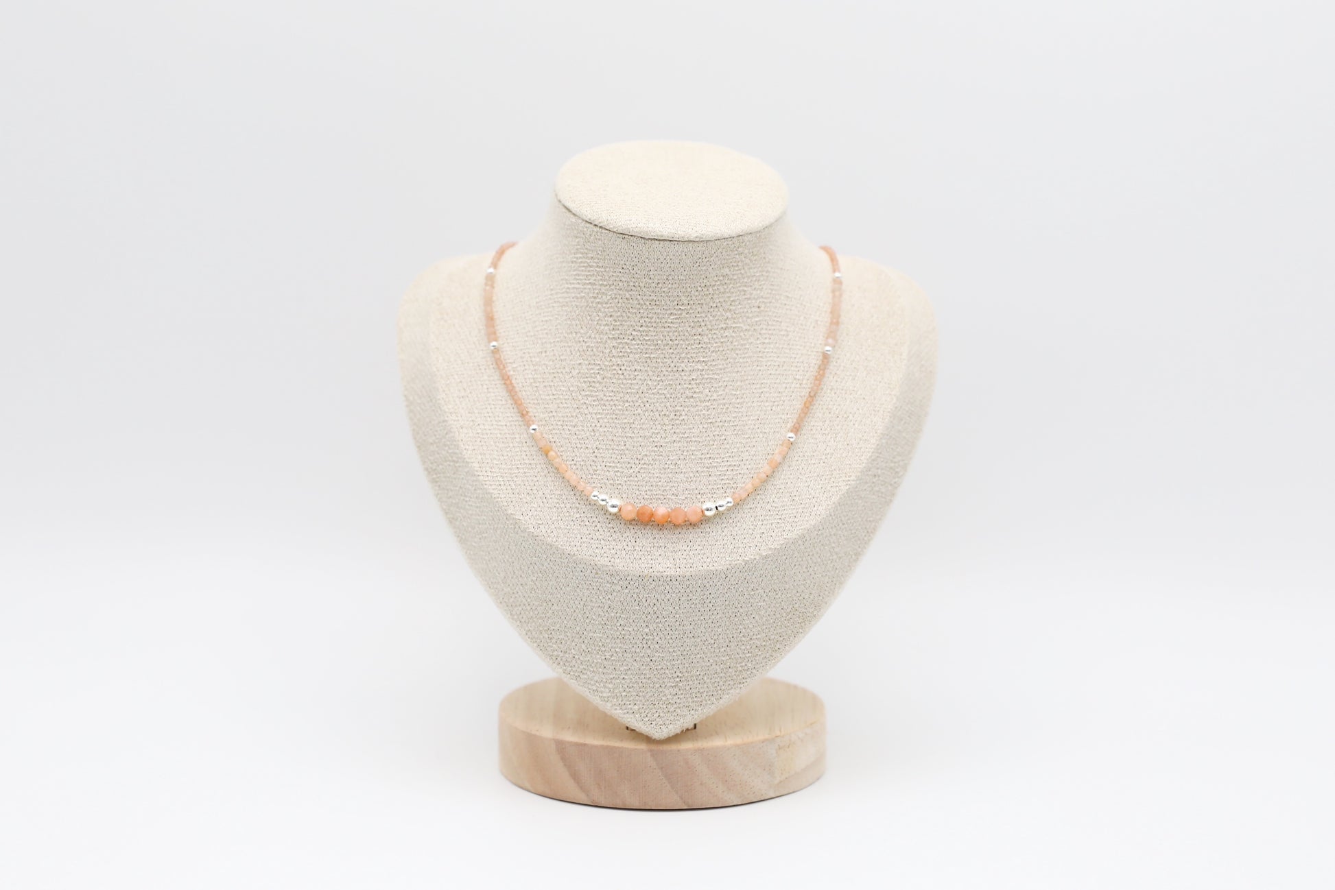 Sunstone and Sterling Silver Necklace