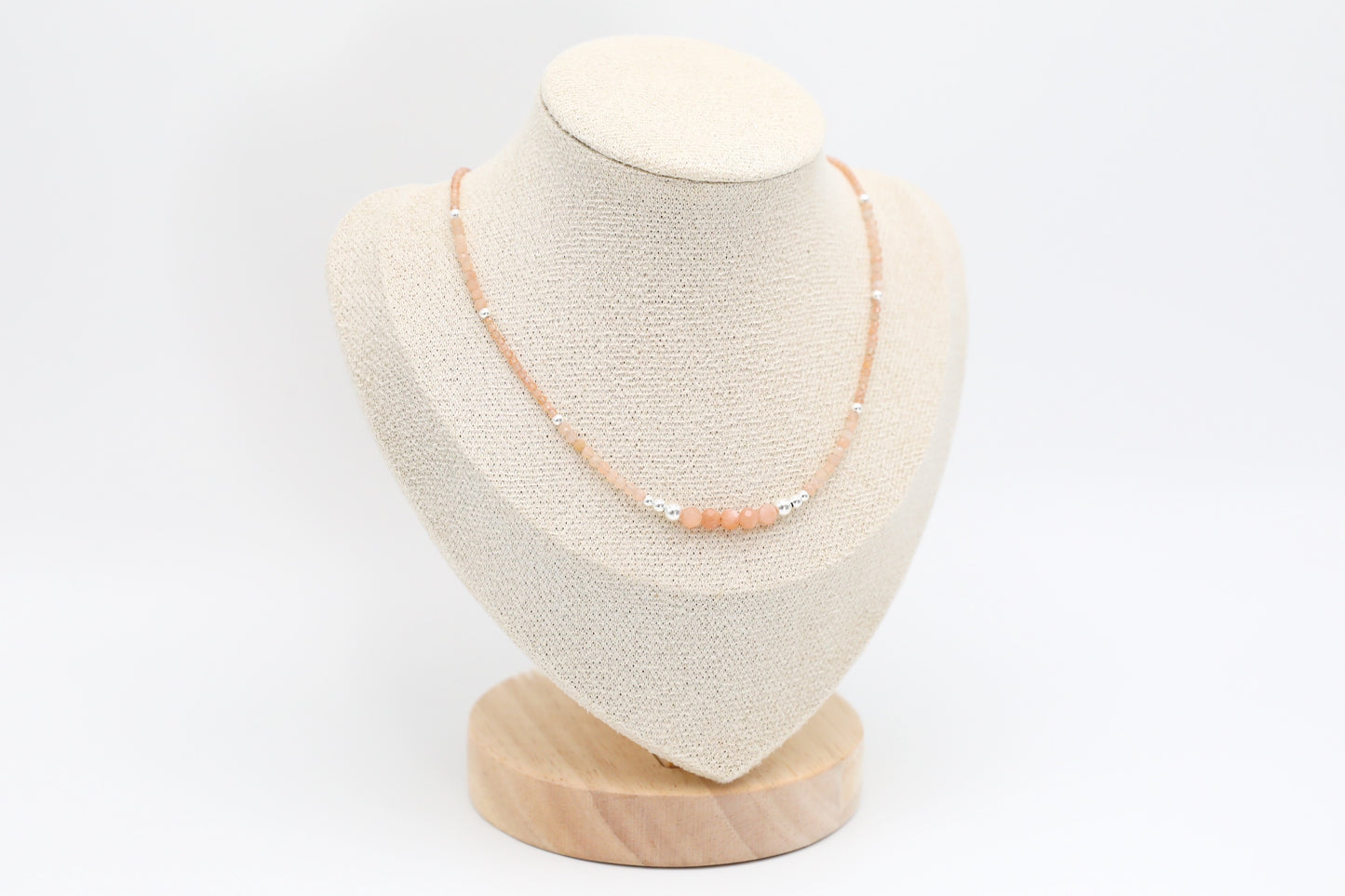 Sunstone and Sterling Silver Necklace