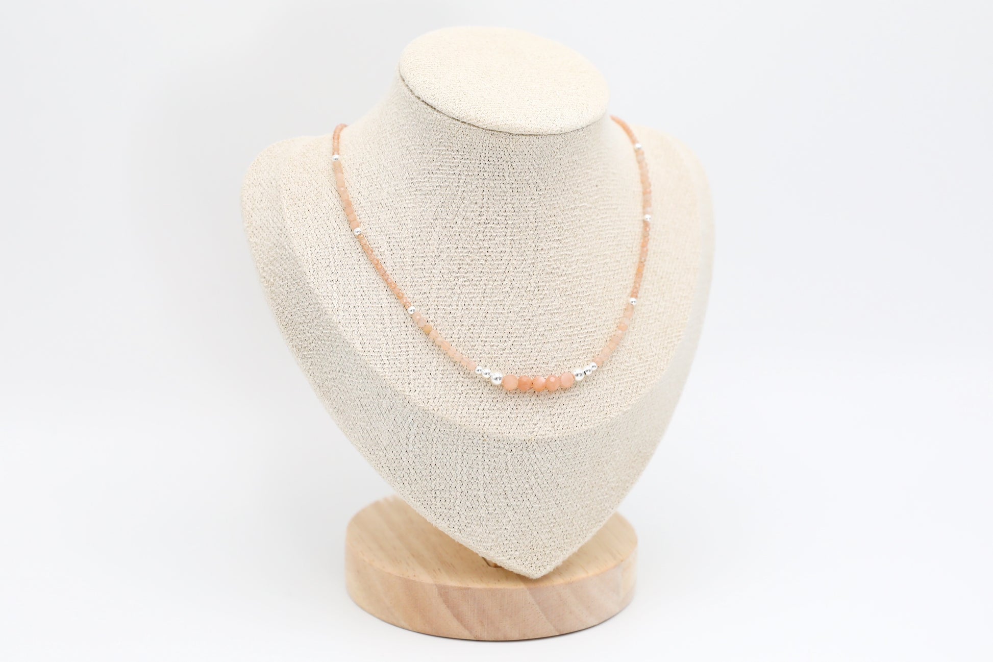 Sunstone and Sterling Silver Necklace