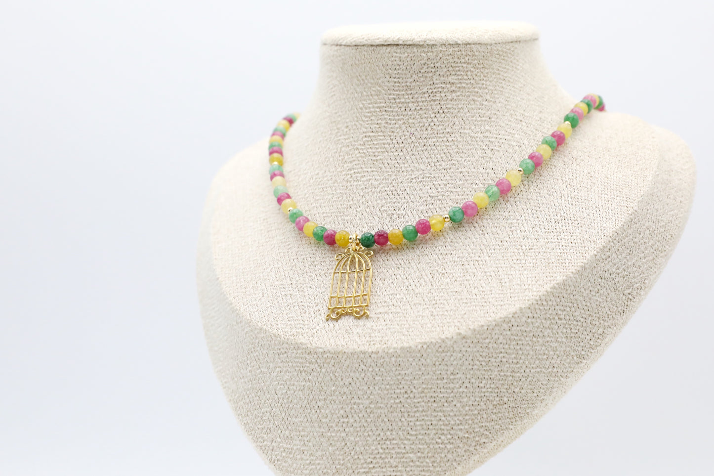 Tourmaline and Gold Filled Necklace