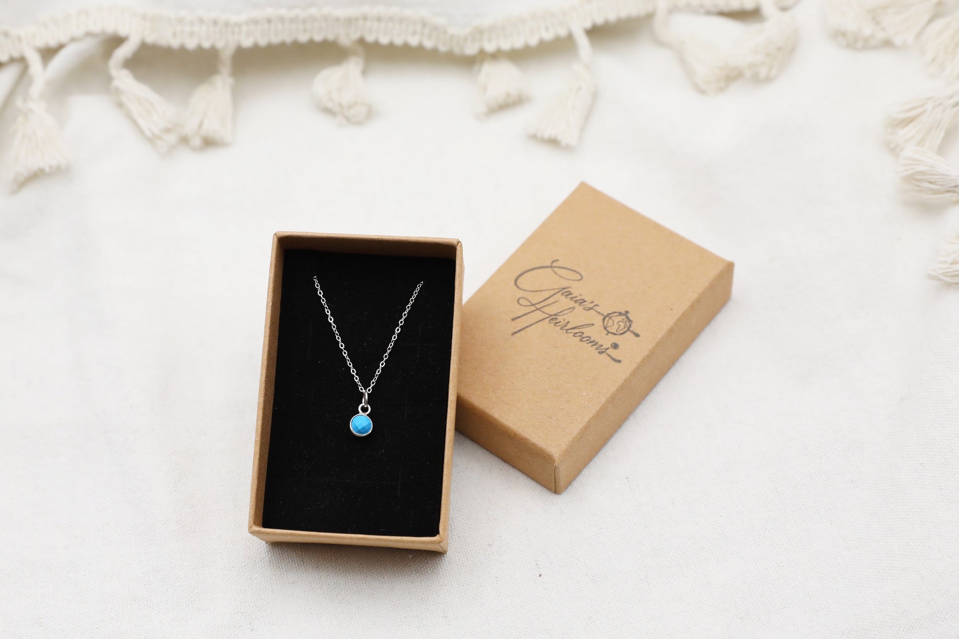 Turquoise and Sterling Silver Delicate Necklace