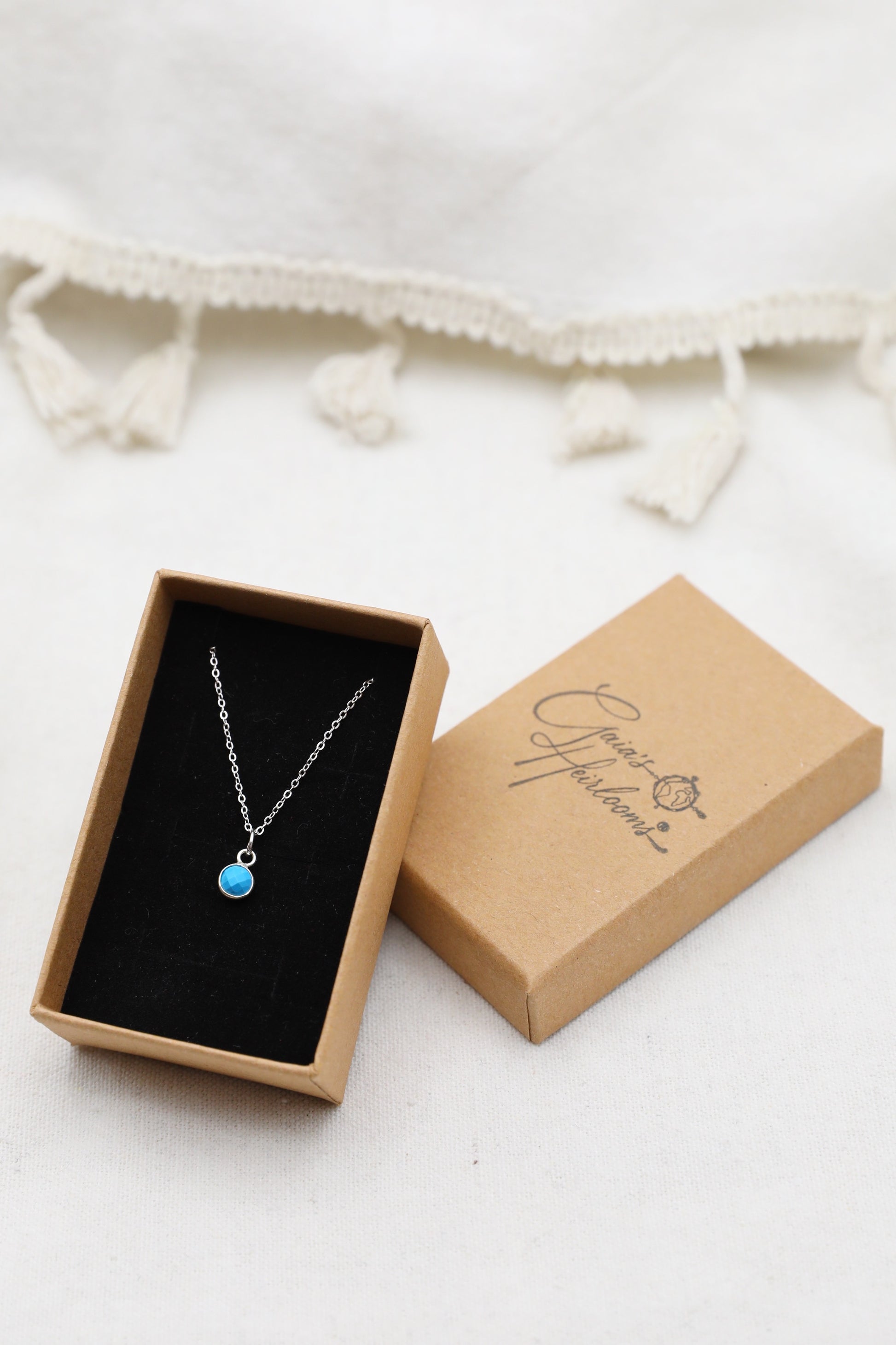 Turquoise and Sterling Silver Delicate Necklace