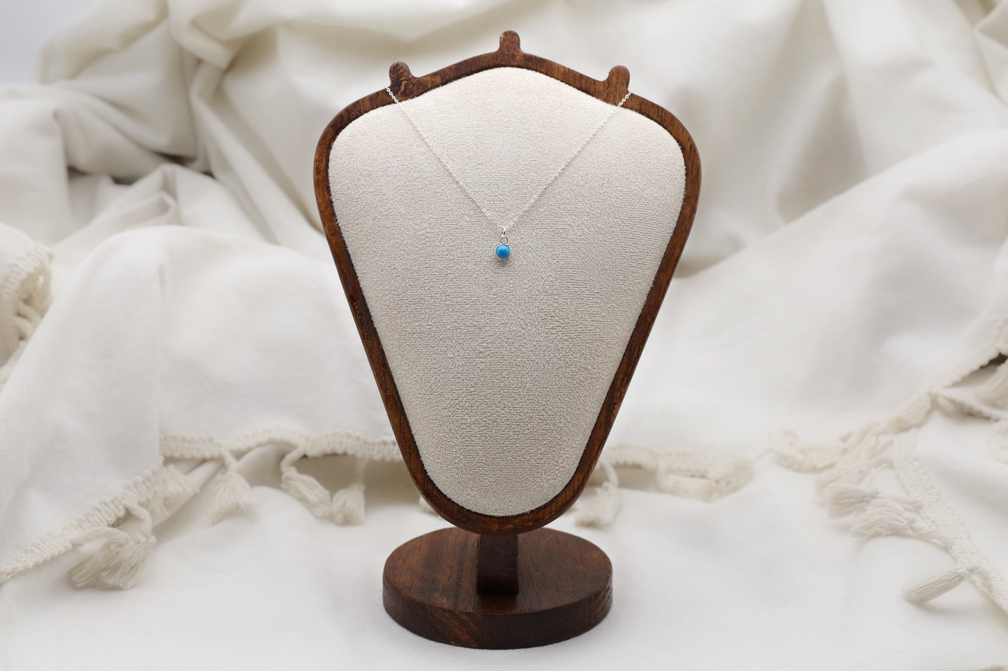 Turquoise and Sterling Silver Delicate Necklace